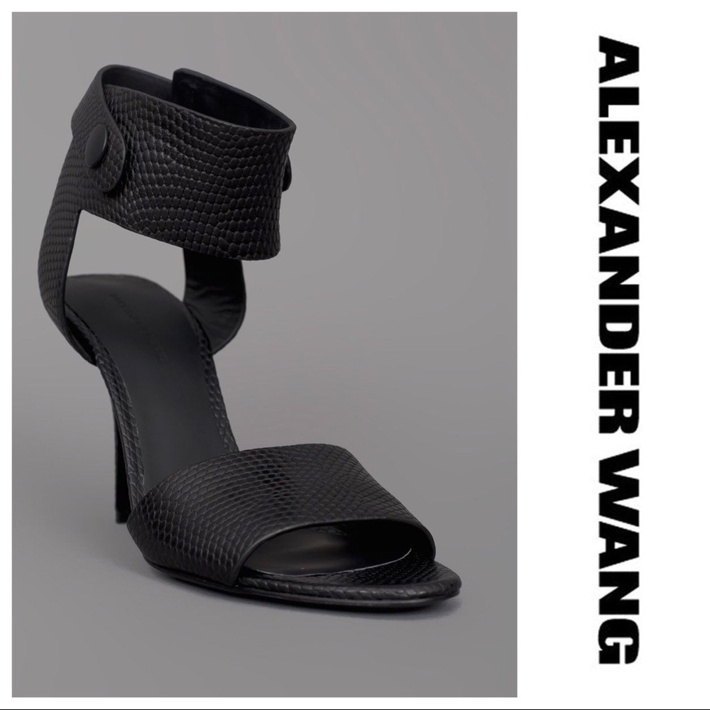 Alexander Wang Amber Black Heels 39 8-8.5